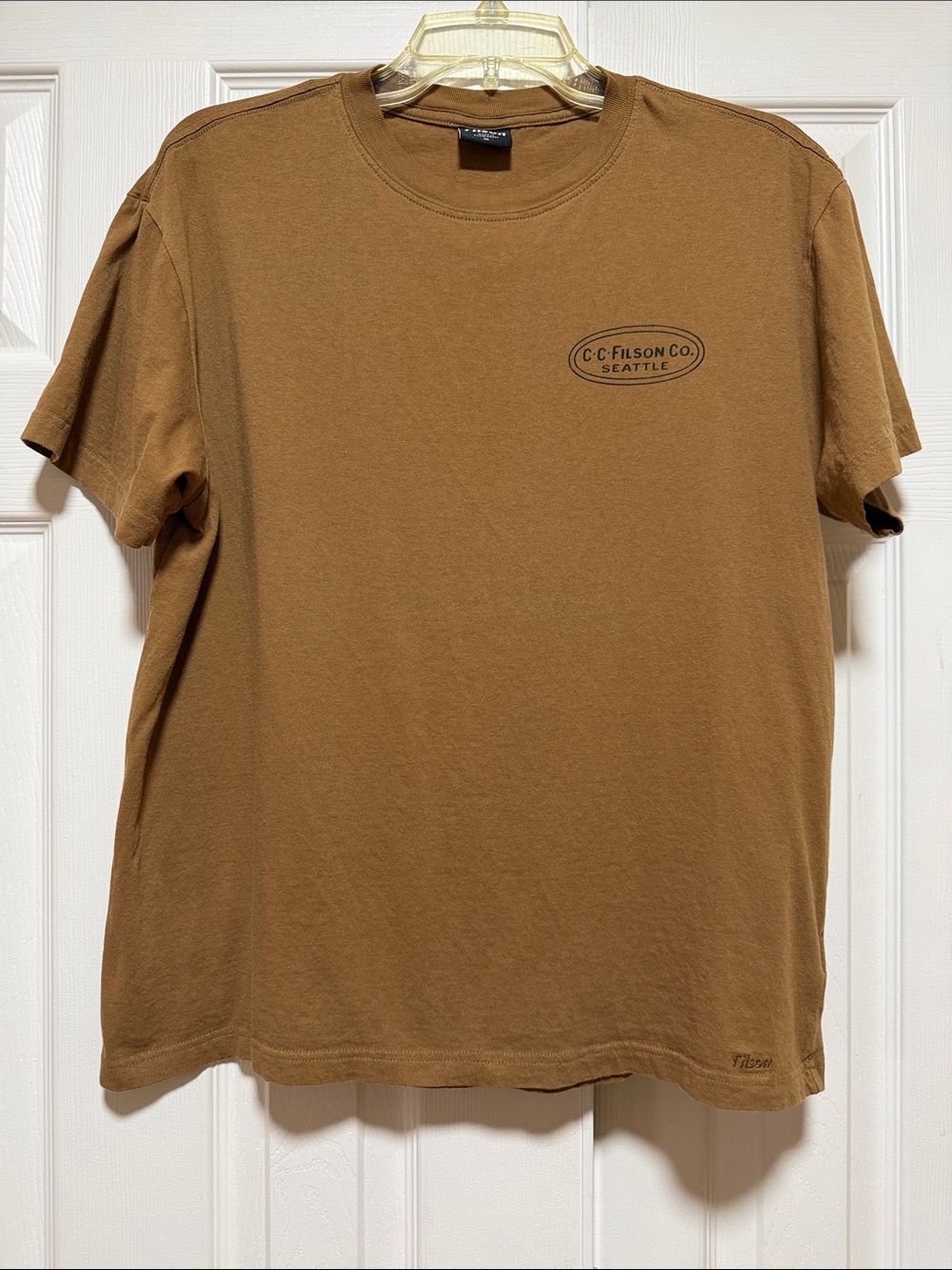 Filson Graphic T-Shirt Brown CC Filson Co Short Sleeve Cotton T - Size Medium